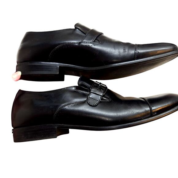 Kenneth Cole Reaction 11.5 Men's Black Dress Shoes 11 1/2 - Picture 2 of 8